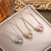 Agile Mickey Titanium Steel Clavicle Necklace – Trendy Korean Style Pendant for Women