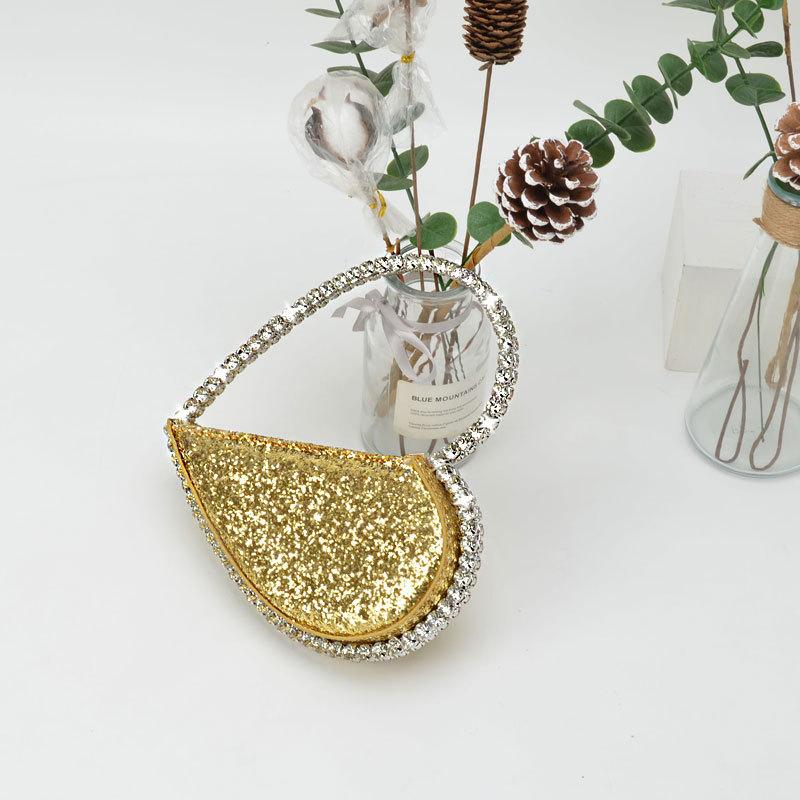 Женская сумка PU Diamonds Fashion Solid Zipper Handbag MINI Bag Кошельки и сумки Вечерние сумки-клатчи Luxury