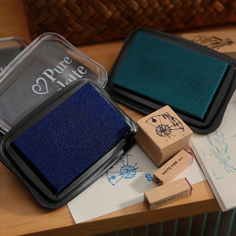 Винтажные подушечки для чернил большого размера для штампов, поделки своими руками, подушечки для штампов для скрапбукинга, резиновые деревянные штампы, бумажные подушечки для чернил