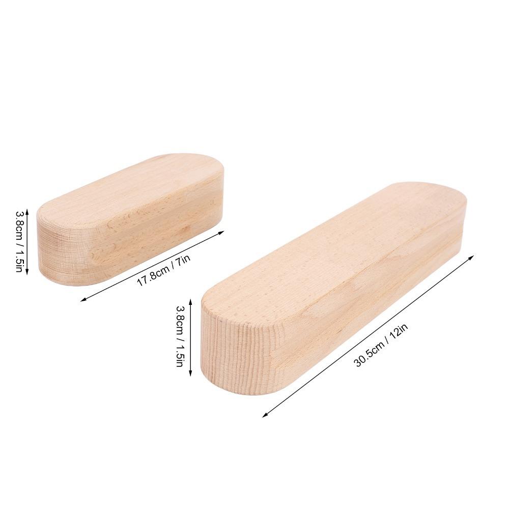 2Pcs Double side grooved Sewing Press Block Solid heavy wood Quilting Tool Quilt quilting work
