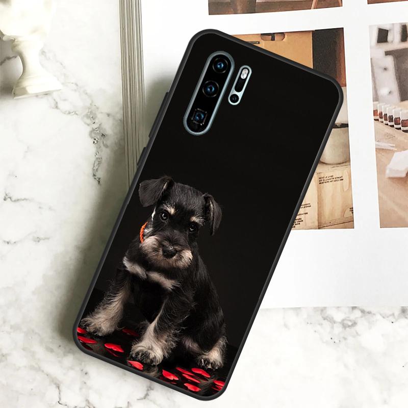 Schnauzer Puppy Dog Case For Huawei Nova 11 11i 10 9 SE 8i 7i 3i Y60 Y61 Y70 Y90 Y91 P20 P40 Lite P30 Pro Cover