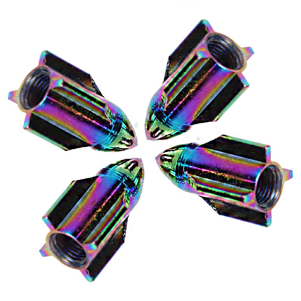 4 шт. Алюминиевые колпачки для вентилей автомобильных колес и шин в форме ракеты