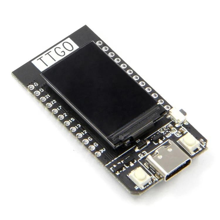 Плата разработки модуля T-Display ESP32 с поддержкой WiFi и Bluetooth, 1,14-дюймовый ЖК-дисплей, Управление