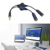 3.5mm Headphone Y Splitter 3.5mm Headset Y Adapter 2 Female To 1 Male 3.5mm Cable Y Splitter Headset Splitter Cable