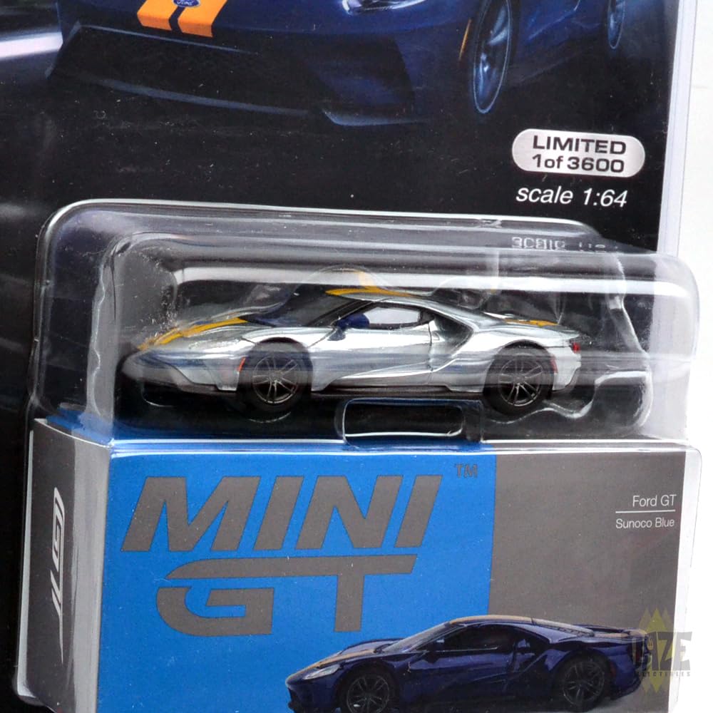 MINI GT масштаб 164 MiJo TOYS - FORD GT (СНОКО БЛЮ) ПОГОНЯ - Эксклюзив США MiJo Toys Форд (Сноко Блю) Погоня за машиной