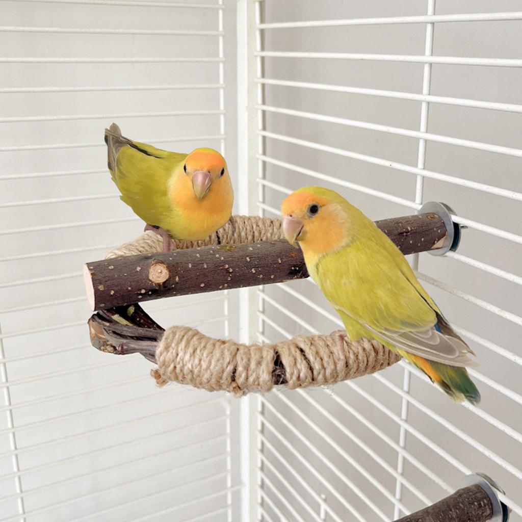 Деревянная жердочка для птиц, жердочка для клетки с винтом, игровой стенд, жердочка для стачивания, аксессуары для клетки, развлечение для клетки, жевательная игрушка