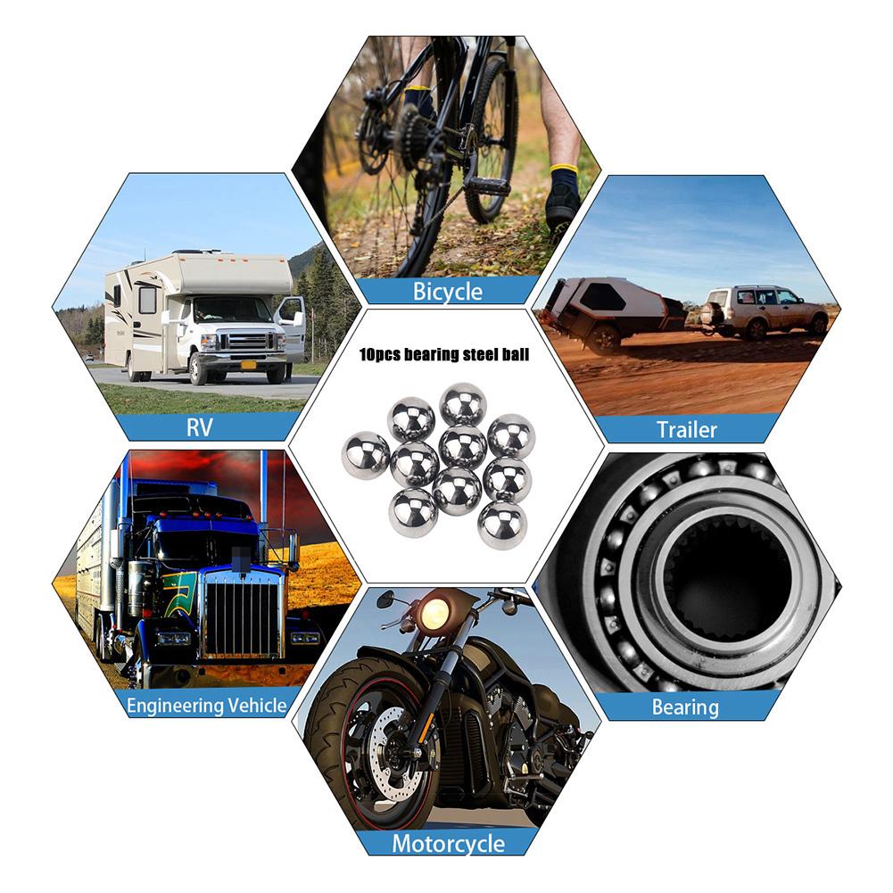 10Pcs 3/4 Inch Precision Steel Bearing Balls Chrome Steel Bearing Steel Ball Smooth Hardness Bearing Ball Grade 25 G25