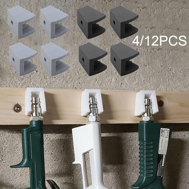 Air Tool Rack 4/12pcs Space-Saving Hanger Air Tool Storage Holder for Garage Workshop Auto Repair Car Wash Maintenance Area