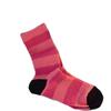 Raspberry Powder Skin-Whitening Women's Mid-Calf Color Block Socks - Trendy, Versatile Autumn/Winter Pile Socks