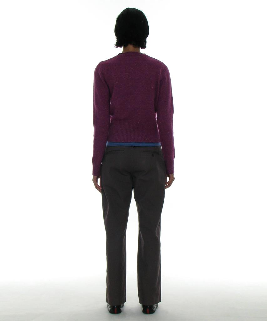 PARTIMENTO WOMEN Double Waist Chino Pants_Charcoal