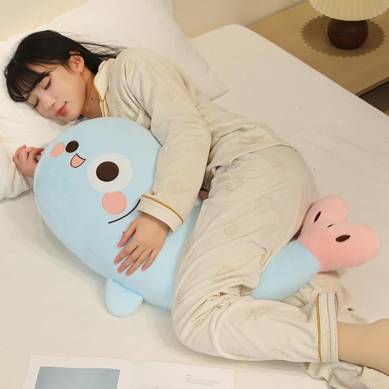 Adorable Cartoon Fish Hug Pillow for Girls - Leg Clamping, Side Sleeping/Pregnancy Backrest Cushion, Ideal for Bedside & Winter Coziness