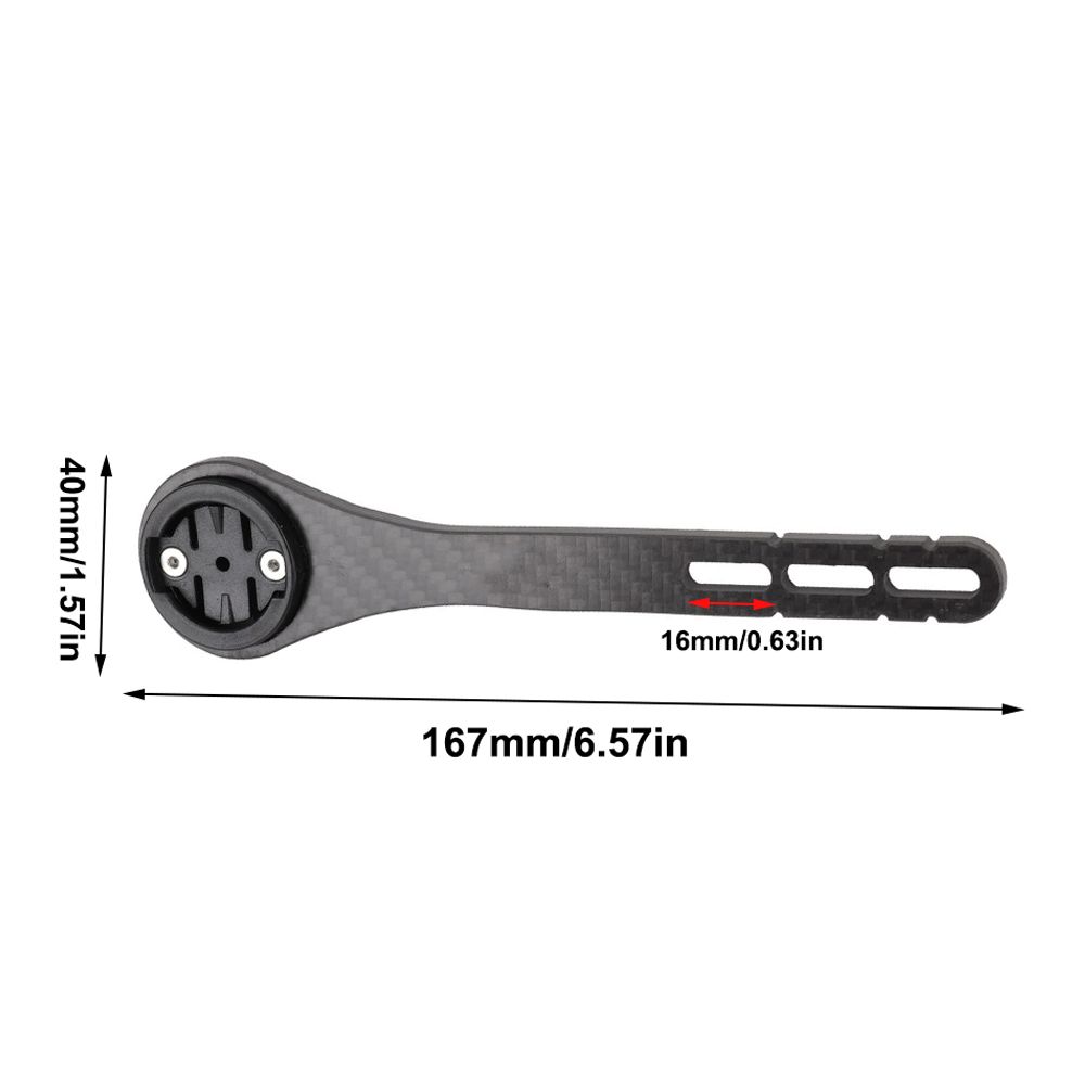Black Bike Out Front Computer Mount for Garmin/Wahoo/ for Bryton/for Cateye
