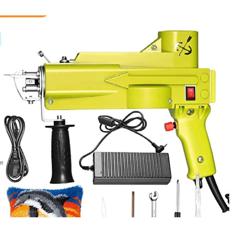 2 в 1 Электрический тафтинговый пистолет для ковров Ручной пистолет Машины для ткачества ковров Флокирующие машины Петлевая ворса Вырезанная ворсовая ворса