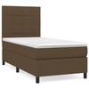 3141740 vidaXL Divan Bed with Mattress Dark Brown 90x190 Cm