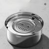 Pet Food Utensils 304 Stainless Steel Dog Bowl Floating Bowl Drinking Water Floating Dog Basin Drinking Water Large Capacity Pet Bowl