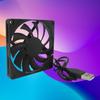 Охлаждающий вентилятор USB-разъем Универсальный маршрутизатор 5 В 8 см Радиатор корпуса компьютера для ПК