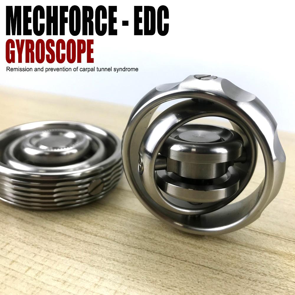 Upgraded EDC Metal Fingertip Gyro Gyroscope Hand Spinner Decompression Anti Stress Balance Rotator Toy Adult Kids Interest Gift