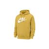 Nike Худи с принтом Club Fleece, пуловер, мужское худи, закатно-желтое, BV2974-761