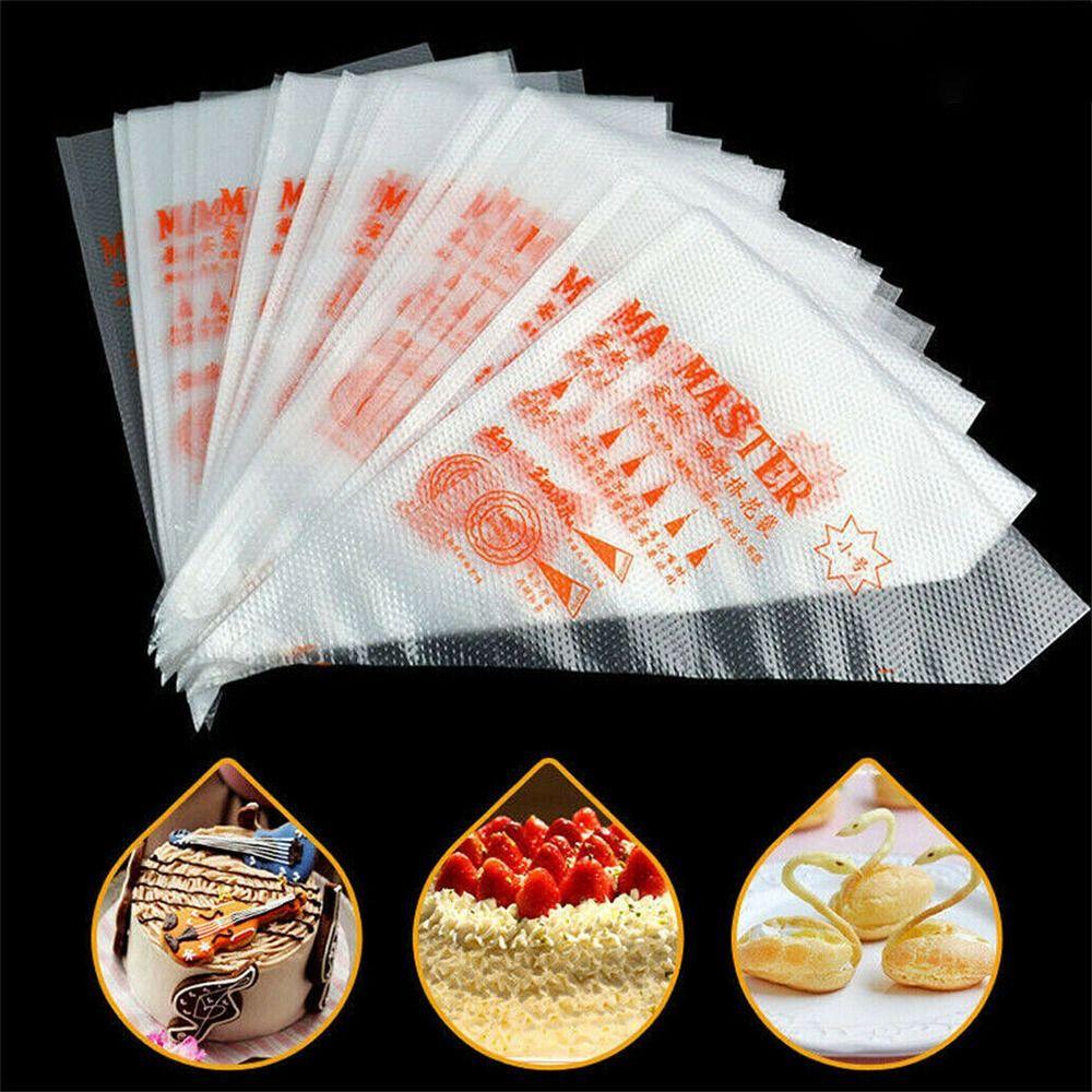 50/100 шт. Инструмент для насадок для кексов, сделай сам, Крем, Украшение торта, Кондитерские мешки для крема, Форма, Одноразовая глазурь