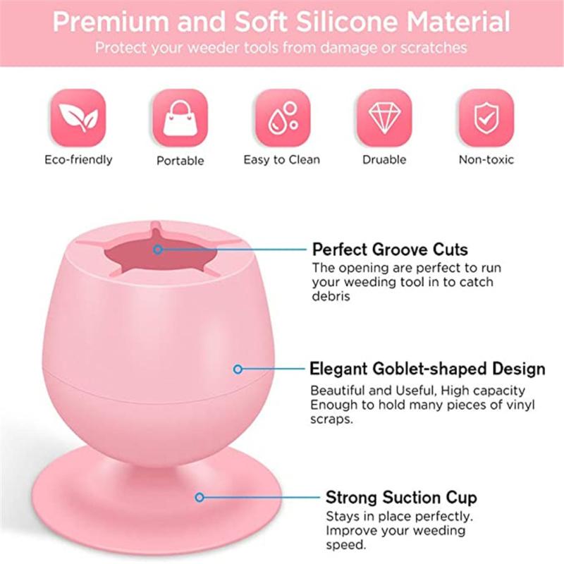 Силиконовая присоска для сбора отходов рукоделия, присоски для прополки поделок для утилизации винила