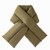 Зимний теплый шарф-крест женский утолщенный шарф мужской уличный ветрозащитный однотонный модный пуховый шарф