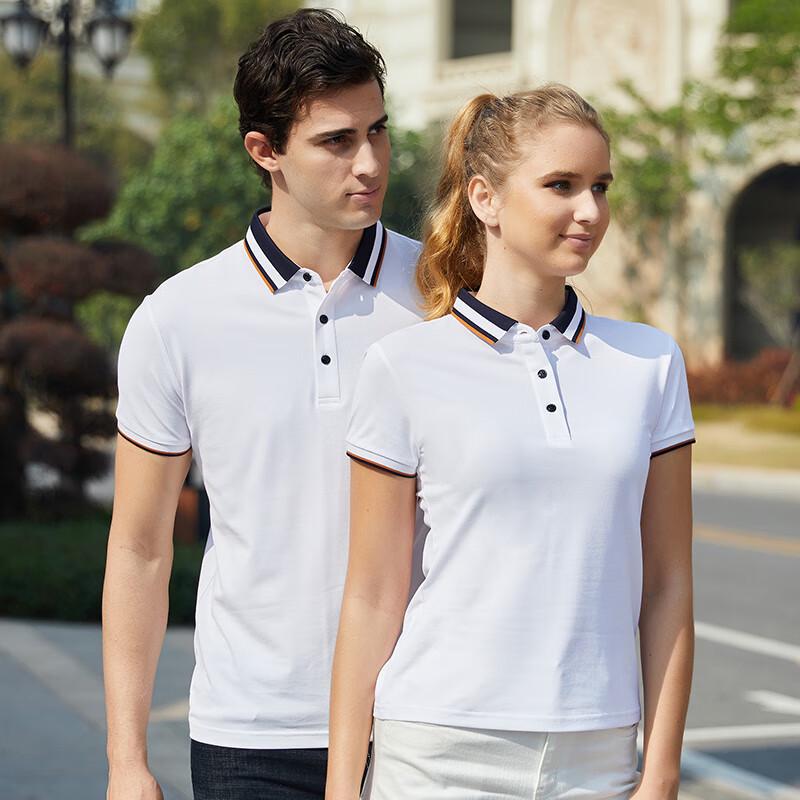 Fengmao Unisex Embroidered Short Sleeve Polo Shirt
