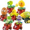 Plants Vs Zombies Action Figure Toy Set With Pushback And Light Effects For Childrens Entertainment