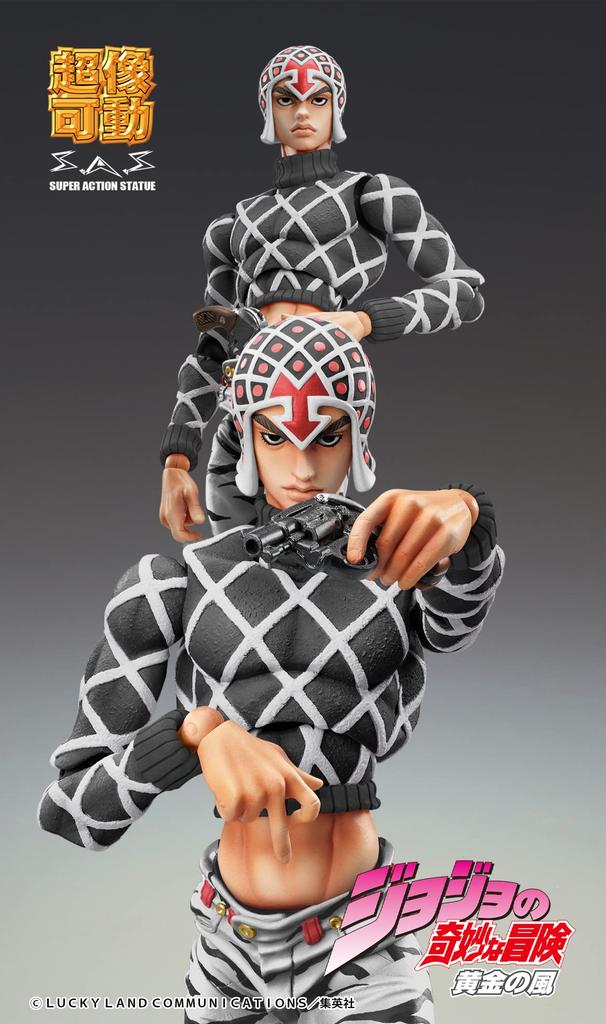 Medicos Entertainment Super Action Statue "JoJo's Bizarre Adventure Part 5" [Guido Mista & S.P. Ver. BLACK] Approx. 150mm & 30mm PVC & ABS & Nylon