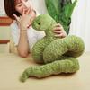 80/120/160 см гигантская зеленая змея плюшевая игрушка кукла подушка мягкая мягкая игрушка змея плюшевая