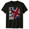 Its In My DNA UK Flag Mens T-Shirt Womens Tee Graphic Unisex Top
