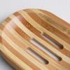 Square Drainer Bamboo Soap Holder Durable Soap Tray  Home