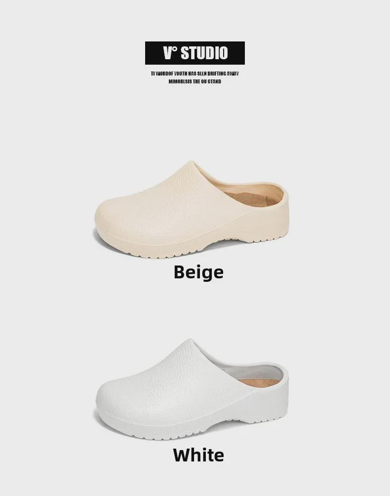 Большие размеры водонепроницаемые тапочки для шеф-повара, модная обувь для медсестер, летние тапочки для пар