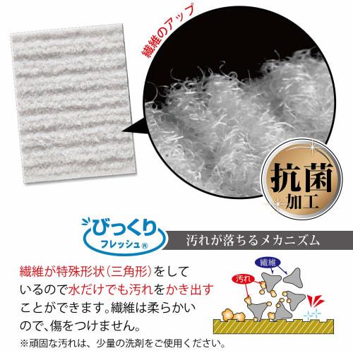 Sanko Kitchen Sponges, Antibacterial Cleaner for Dishes, Cups, and Sinks, Made in Japan, "Bikkuri Fresh" (20 Sponges), 6 x 8 cm, Gray, BA-55