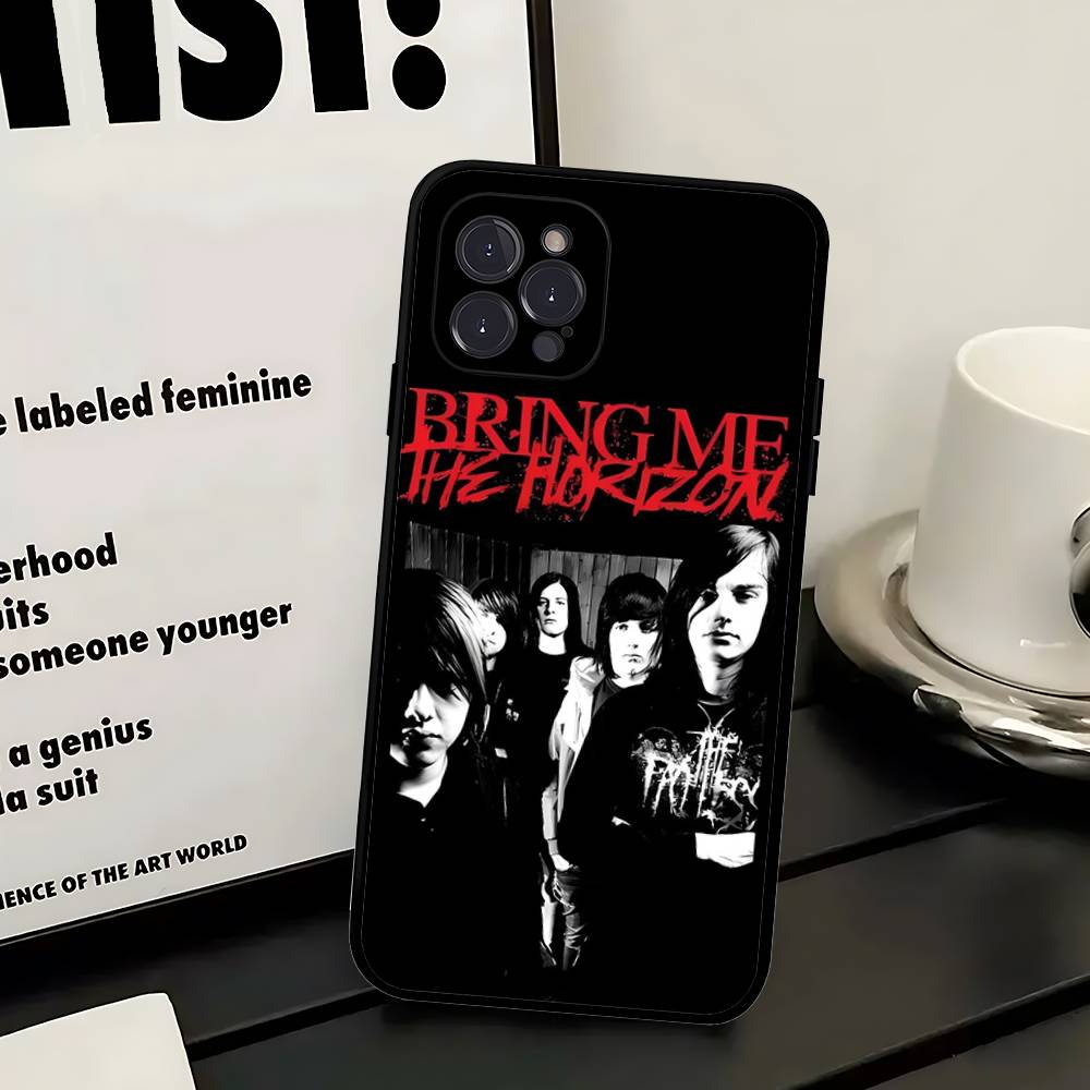 Чехол для телефона Bring Me The H-Horizon для iPhone 17 16 15 14 13 12 11 Pro Max Plus Mini Мягкий Черный Чехол