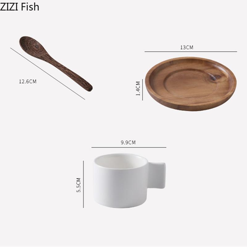 190 мл Мини керамическая кружка Итальянский набор чашек для эспрессо Офисный дневной чай Латте Кофейная чашка Домашний набор напитков Друг праздничный подарок