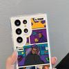 Чехол для телефона с мультяшным персонажем для Samsung S24ultra-прозрачный акриловый жесткий противоударный креативный чехол для Samsung S24/S23/S22/S21/Ultra/Plus