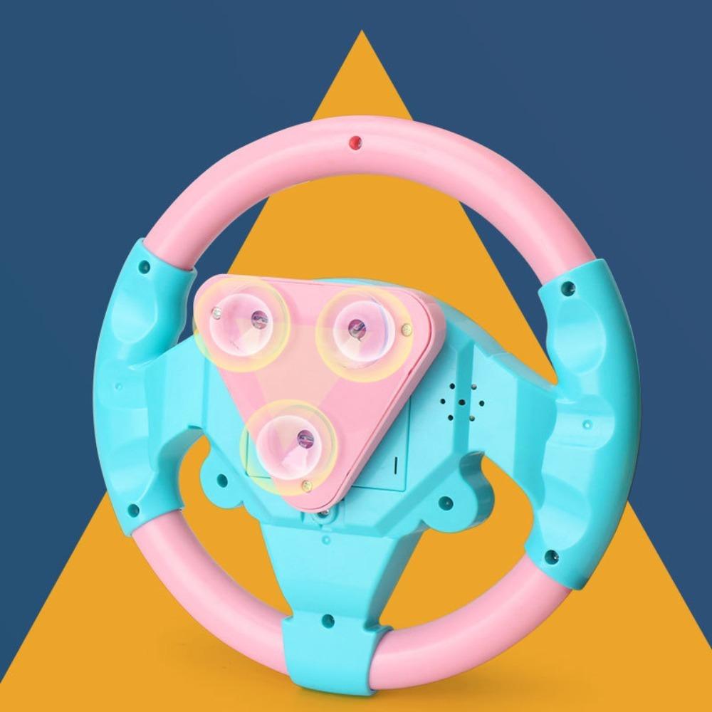 Montessori Copilot Music Steering Wheel Multi Functional Simulate Driving Car Toy Children Gift