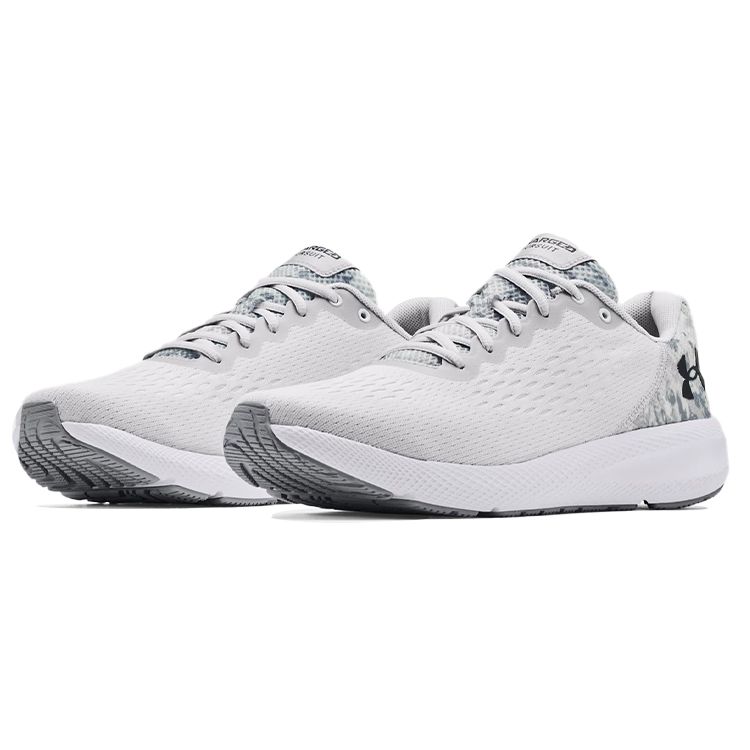 Under Armour Charged Pursuit 2 SE Camo Comfortable Sports Fabric Low-Top Running Shoes Men Sneaker Haze-Gray 3024441-100