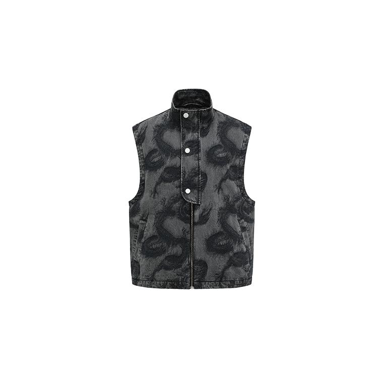 Feng Chen Wang Vest Unisex Dark Gray FUS17VS04