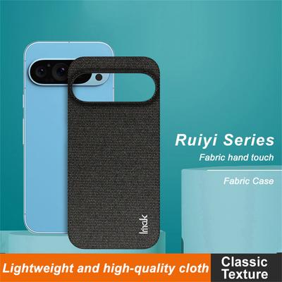 IMAK Серия Ruiyi для Google Pixel 9 Pro XL Чехол Тканевая текстура Кожа+ПК Задняя крышка для телефона