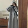 2023 Autumn/Winter Women's Mid-Length Wool Coat, Hepburn-Style, Loose Fit, Korean Fashion.