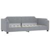Daybed Light Grey 90x190 cm Fabric