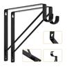 Wall Shelf  Heavy Duty Iron Load Bearing   Resistant Storage Support Bracket Closet Hanger Pole 