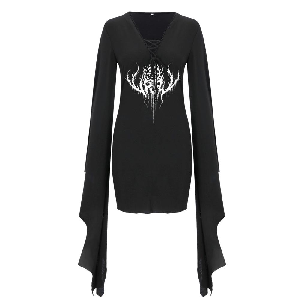 Dress For Women,Butterfly Sleeve Irregularity Costumes Witch Halloween Carnival Party