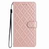 Quilted Pattern Faux Leather Wallet Case for iPhone 7 8 XS 11 12 13 14 15 16 17 Series, 360° Protection with Card Slots & Stand