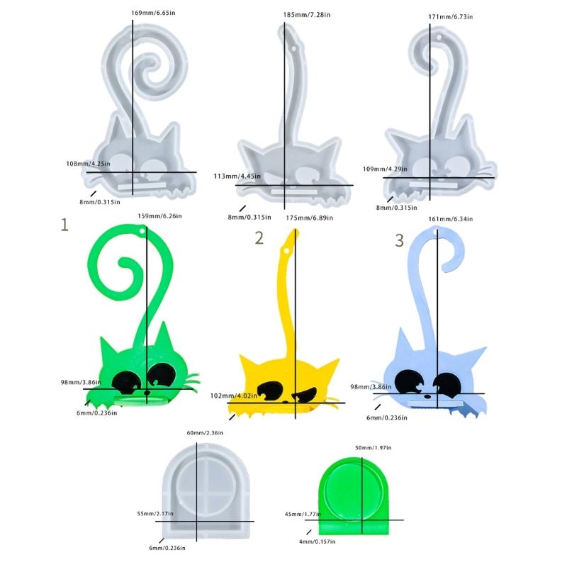 Силиконовая форма для настенного подсвечника в форме кошек, ручная работа, форма для домашнего декора, материалы для изготовления ювелирных изделий