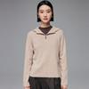 Paro Women's 2025 A/W 100% Cashmere Half-Zip Hooded Sweater