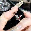 Niche Design Red Dripping Open Ring Irregular Love Personality Astral Lava Index Finger Ring Female