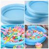 2 Pcs Sandbox Inflatable Child Toy Toys Portable Pool Tray Plastic Fishing Game