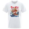 Funny Great Ramen Off Kanagawa Mens T Shirts Fashion 100% Cotton Summer T-Shirt Hip Hop Harajuku Oversized Loose Men Tee 80373